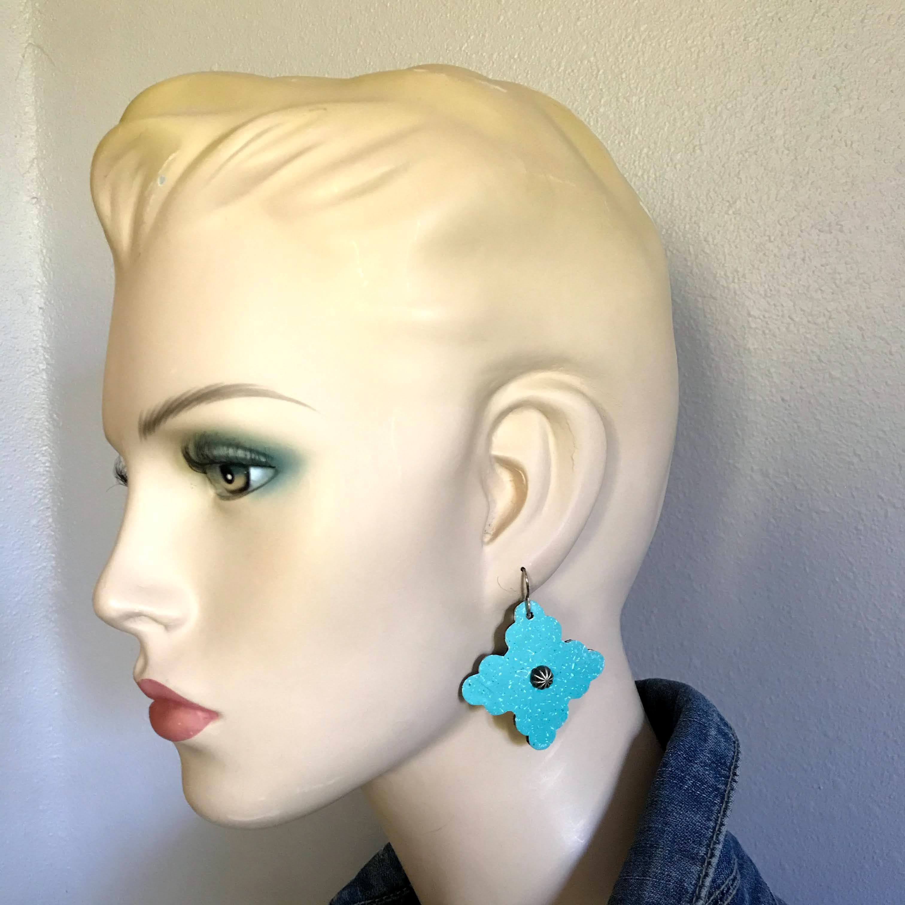 Shelby Earrings, Turquoise
