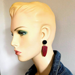 Red Lodge Earrings, Red