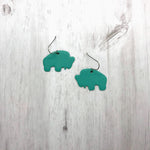 Load image into Gallery viewer, Buffalo Earrings, Slab Turquoise
