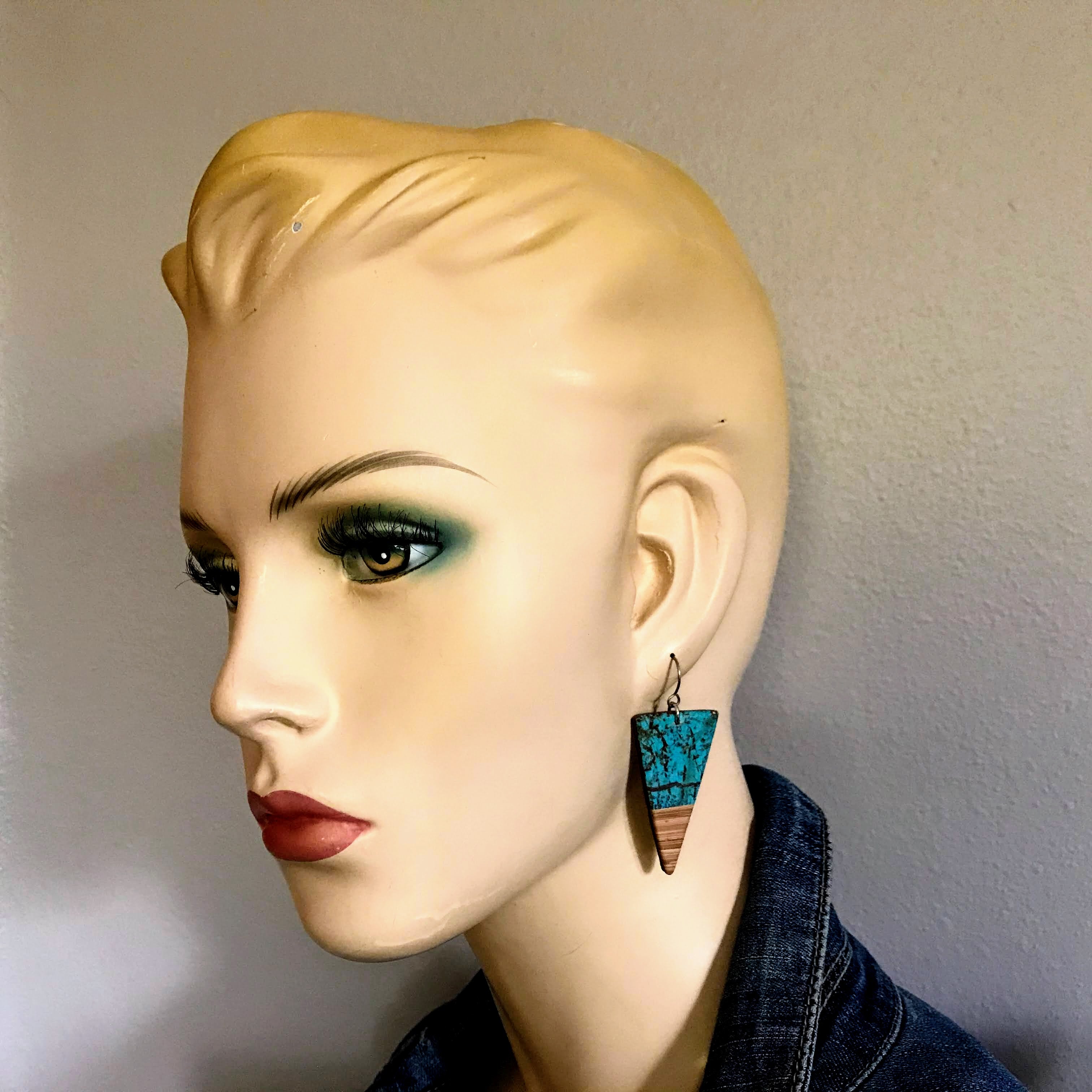 Troy Earrings, Turquoise