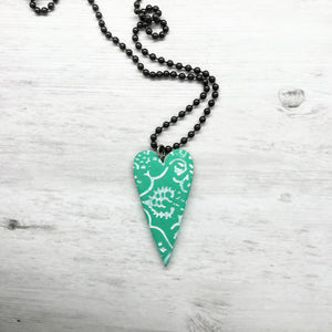 Heart Necklace, Lace