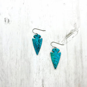 Lodgegrass Earrings, Turquoise Faux Stone
